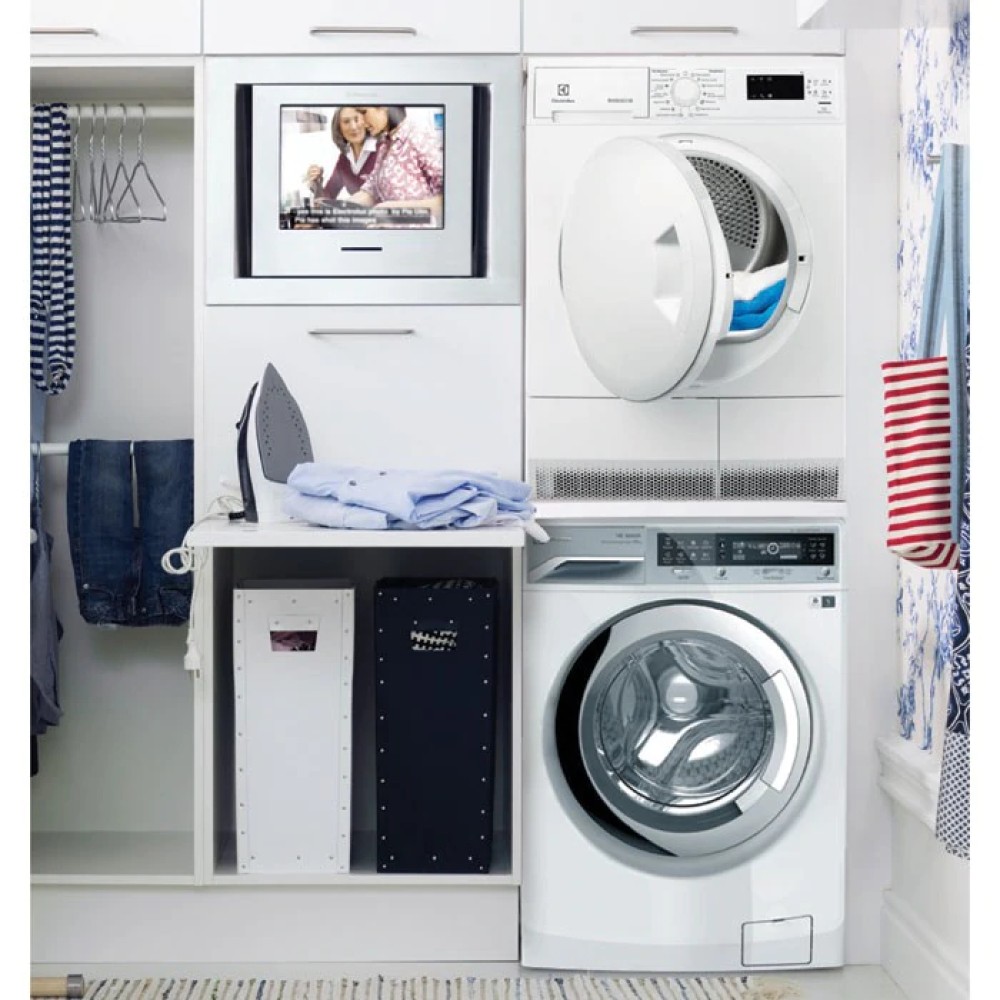 Electrolux front load washer outlet and dryer stacking kit